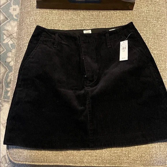 GAP Factory Black Corduroy Mini Skirt - Picture 1 of 2